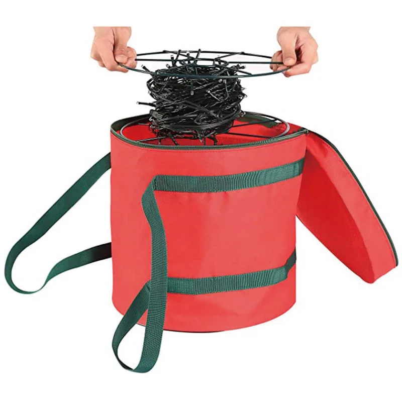 

Christmas Light Storage Bag Holiday Gift Storage Bag Circular Electric Light Storage Bag Christmas Organizer