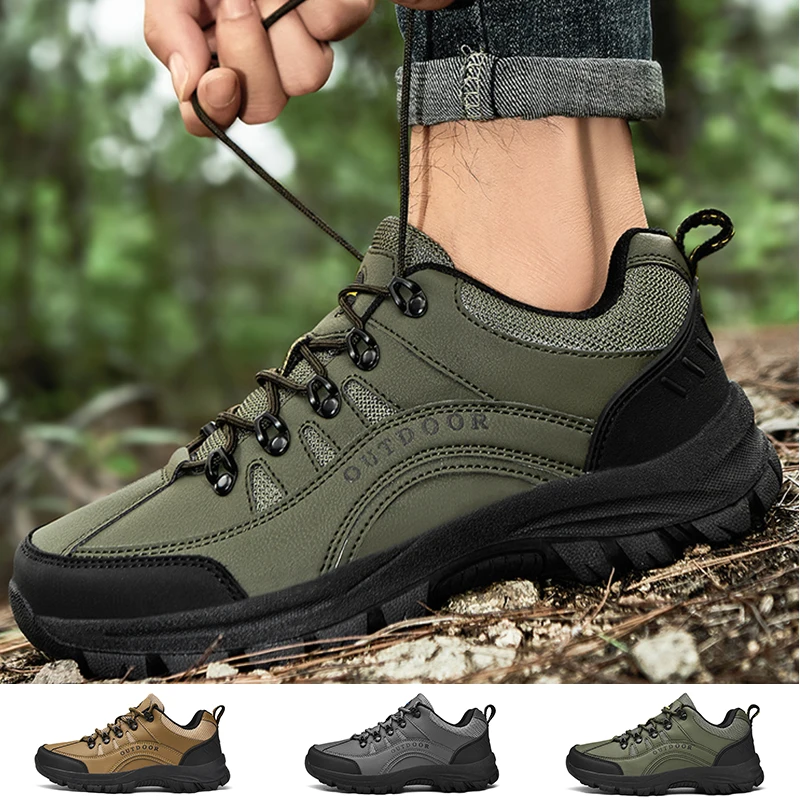 

Mens Hiking Shoes Waterproof Trekking Shoes for Men 2023 New Arrival Mountain Climbing Shoes Breathable Outdoor Men Shoes