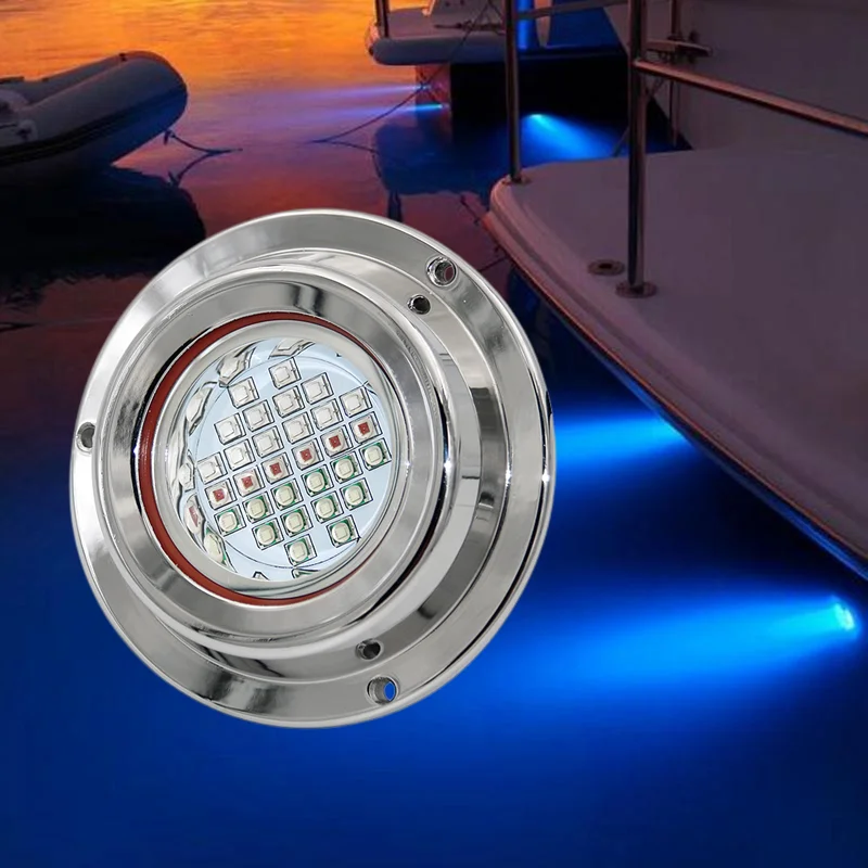 300W Marine Yacht Lamp DC12V/24V 316L Stainless Steel Swimming Pool Dock LED Underwater Boat Light Saltwater Bateau Yacht 10 1bb spinning fishing reel aluminum alloy 4 7 1 carp spinning fishing reel stainless steel bearings saltwater fishing reel