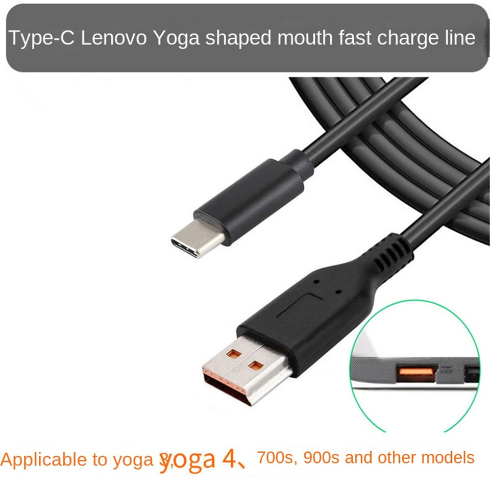 USB Type C PD Charging Cable Dc Power Adapter Plug Converter for Lenovo Yoga 3 4 Pro Yoga 700S 900S Miix 700 710 Miix2-11 Laptop