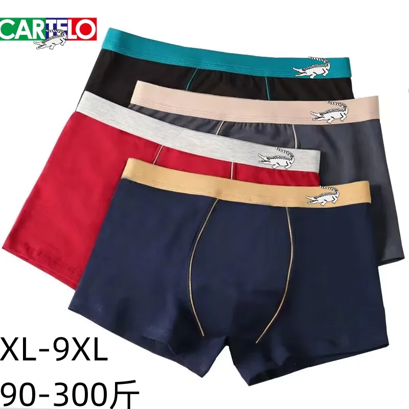 Cotton Men's Underwear Plus Size Boxers Breathable 3D Seamless Sexy Underpants Youth Boxer Shorts Male Pure Men Comfort Panties