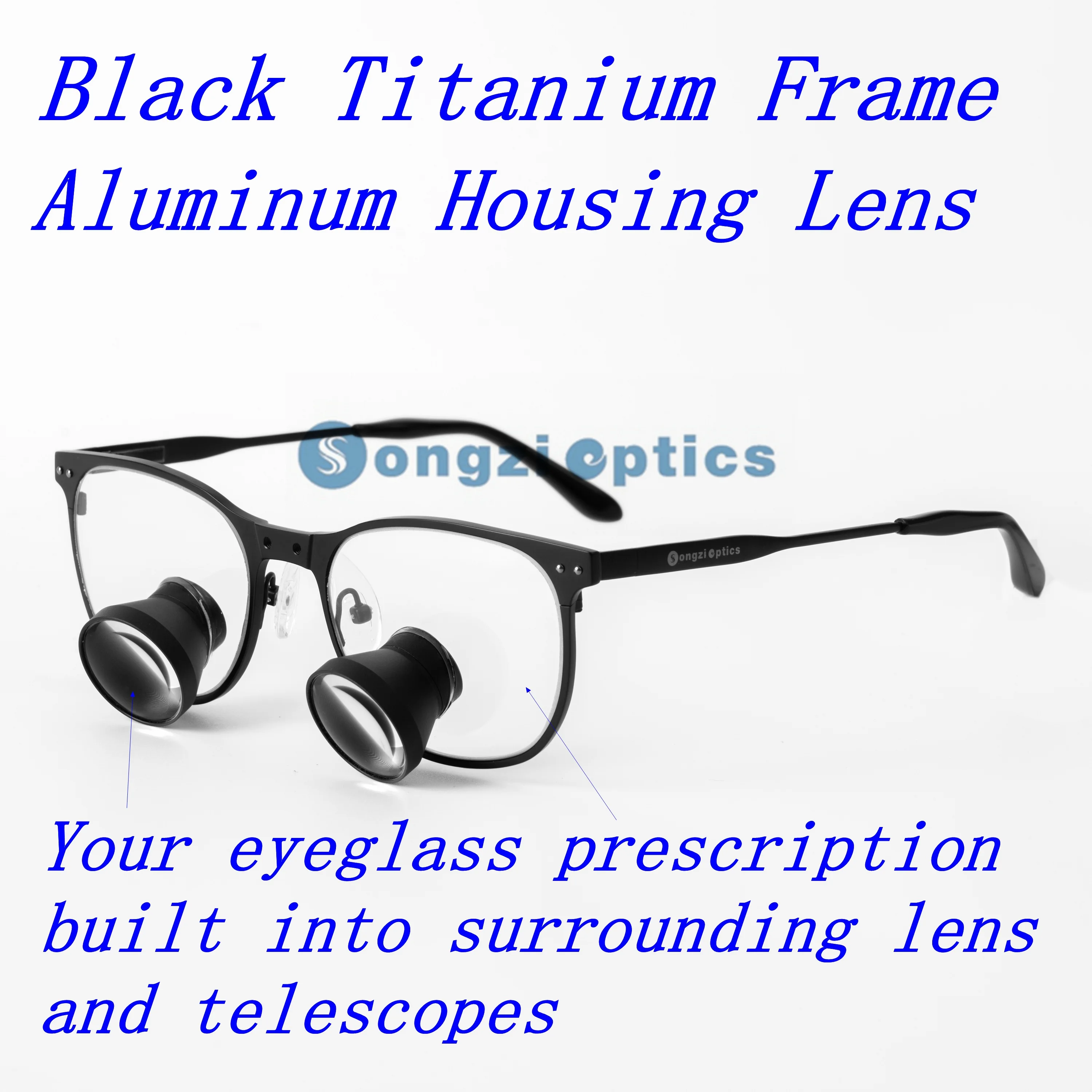 NewArrival25X3X35XSongziOpticsBlackTitaniumFrameTTLDental