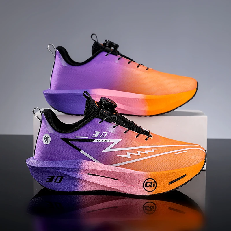 2026 Running Shoes Carbon Board Marathon Men Sports Breathable Lightweight Women's Comfy Athletic Antiskid Sneakers Casual New 4