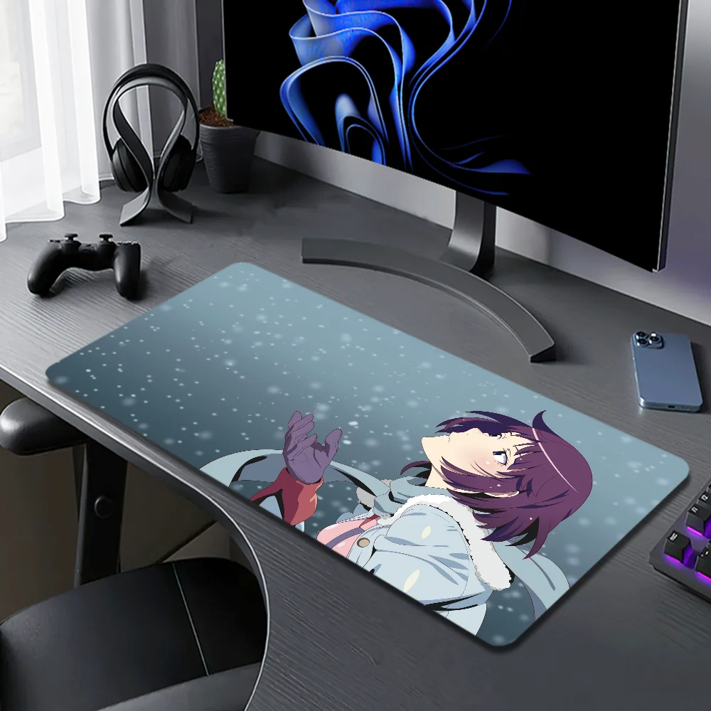 Monogatari Series Non-slip Lockedge PC Gaming Mouse Pad Gamer Desk Mats Keyboard Pad Mause Pad Muismat 5