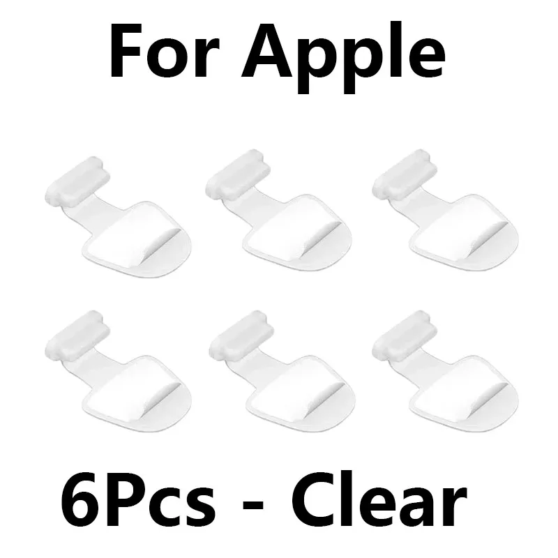 6pcs-For Apple-Clear