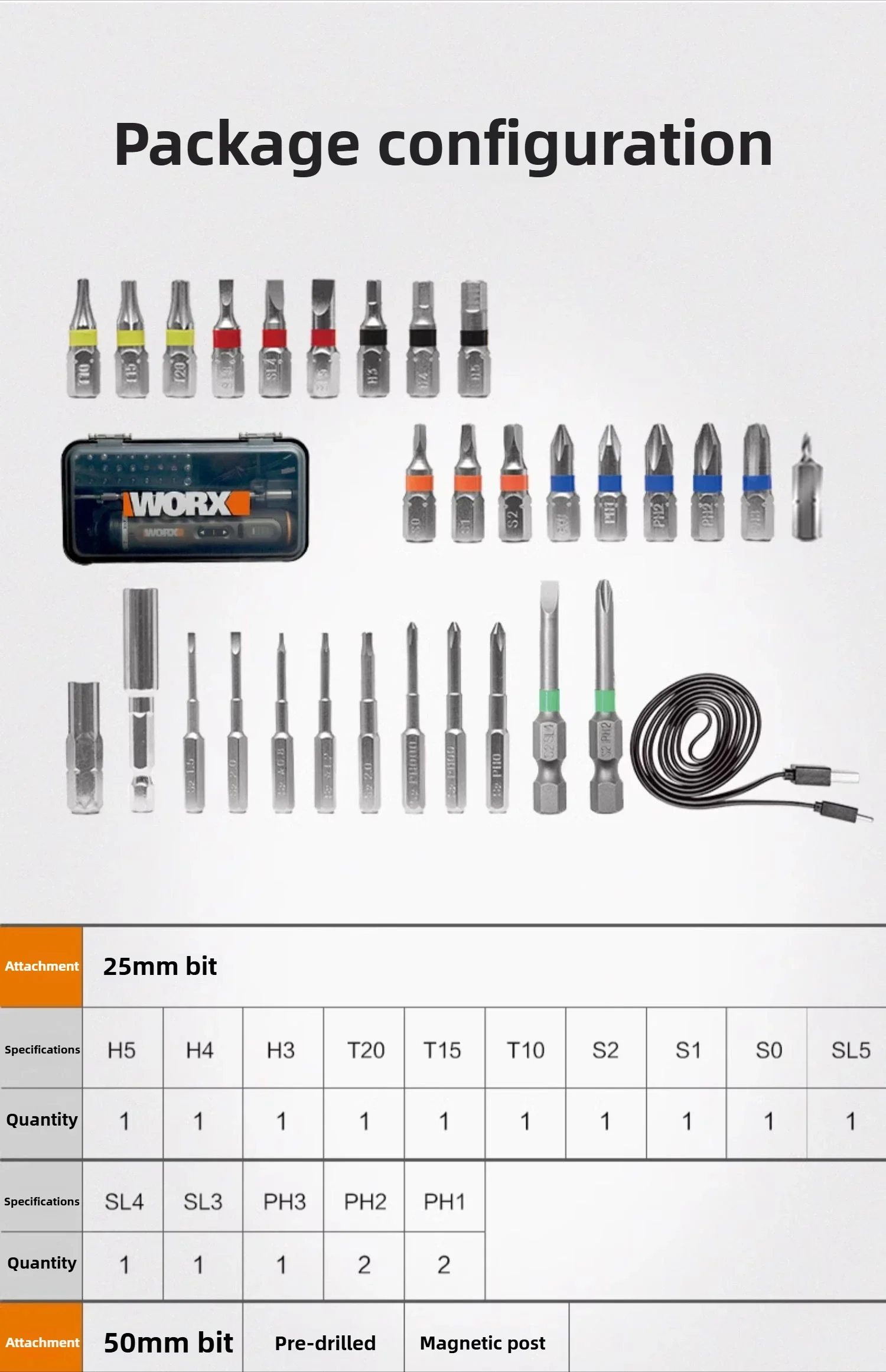 Șurubelniță electrică fără fir WORX 4V