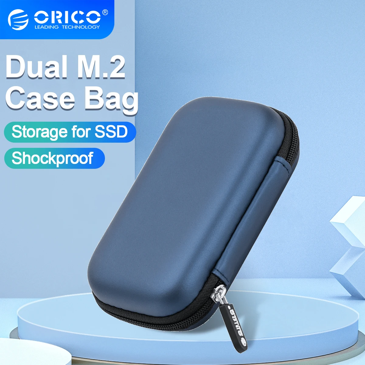 Orico M.2 Disco Rígido Eva Portátil M.2 Ssd Csae Bolsa de Proteção de Armazenamento para m2 Ssd Csae Fone de Ouvido Linha de Dados Usb Flash Drive Pssd