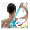 Massager Back Spa Long Natural Body Brush Bath  Plastic Bristle Shower 1