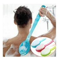 Massager Back Spa Long Natural Body Brush Bath  Plastic Bristle Shower 1