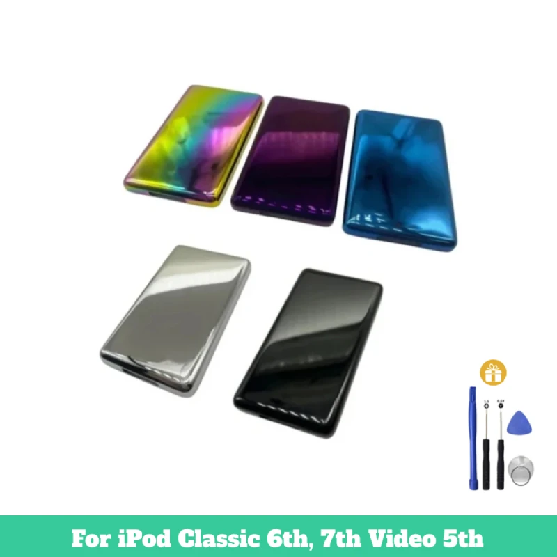 Stainless Steel Metal Back Housing Cover for iPod Classic 5th 5.5th 6th 7th Video stainless steel housing cover