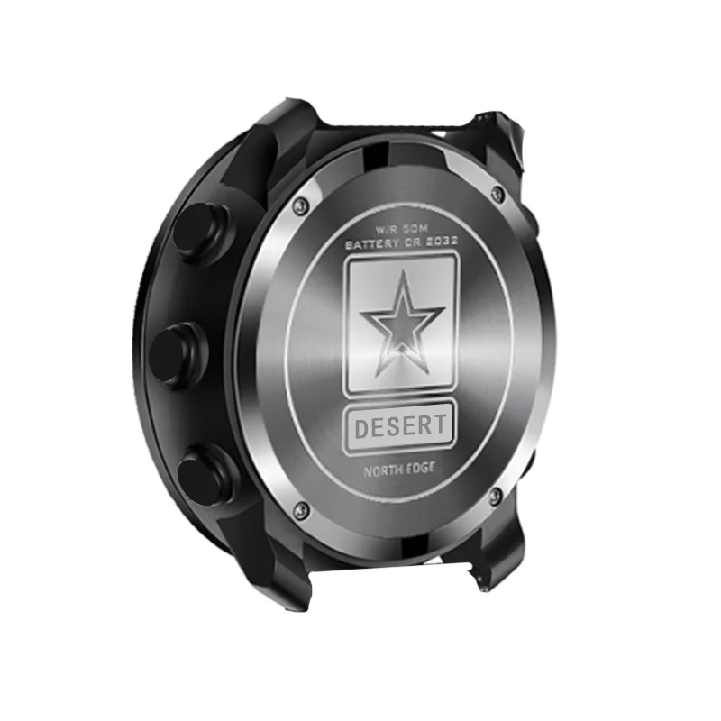 NORTH EDGE Digital Watches Sports Running Clock Climbing Hiking Wristwatches Waterproof for Men smart watch