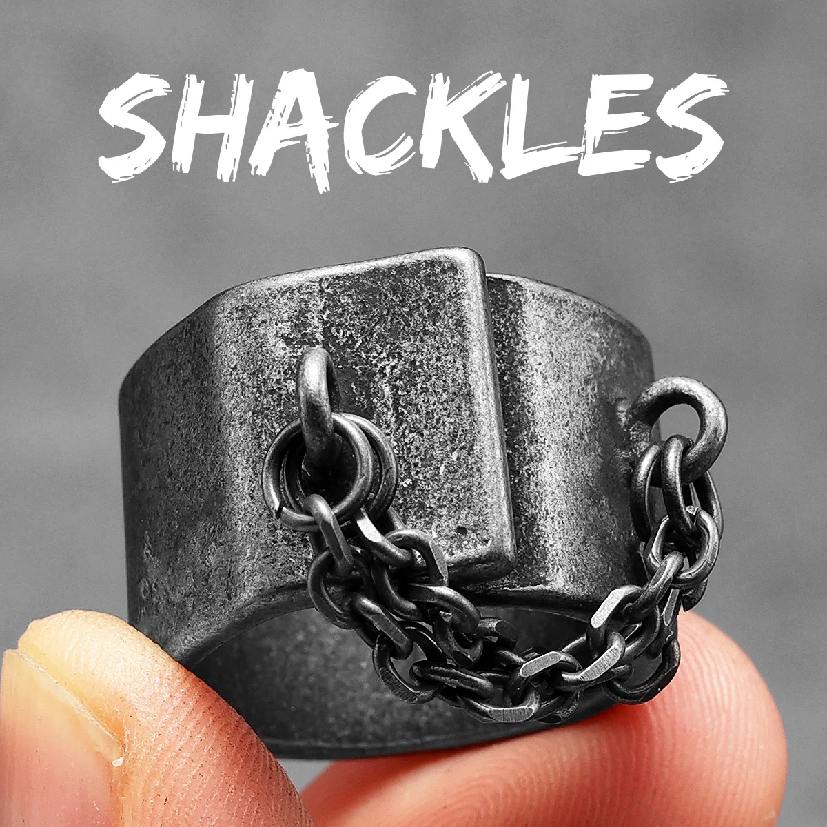 thumbnail image 1 of Anillos de acero inoxidable con textura geométrica retro para hombre y mujer, joyería punk, novedad en accesorios de moda de Stranger Things, regalo al por mayor, 1 of 5