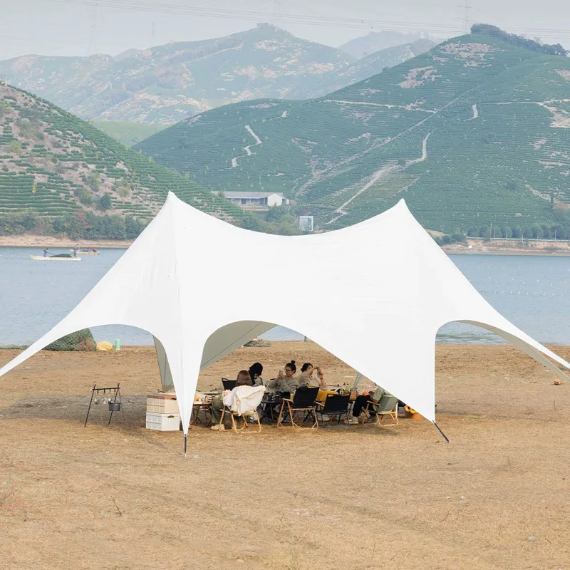 15m Castle Shape Camp Canopy sunshade patio full folding awnings outdoor parasol Shelter garden tents