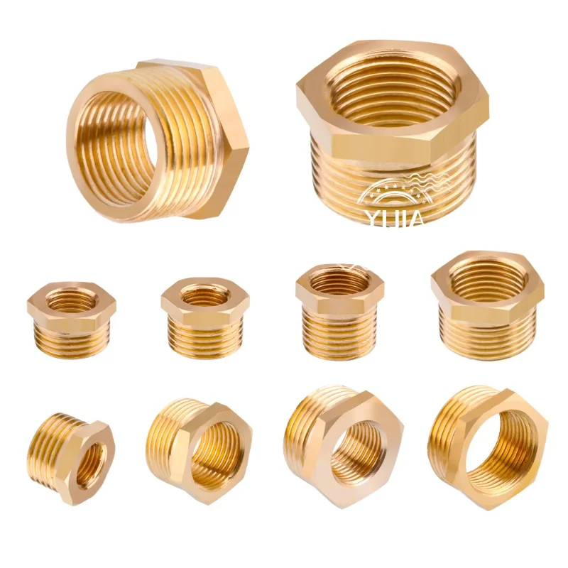

Brass Hex Bushing Reducer Pipe Fitting 1/8" 1/4" 3/8" 1/2" BSP F to M Connector Water Gas Adapter Coupler for Pipes Hardware