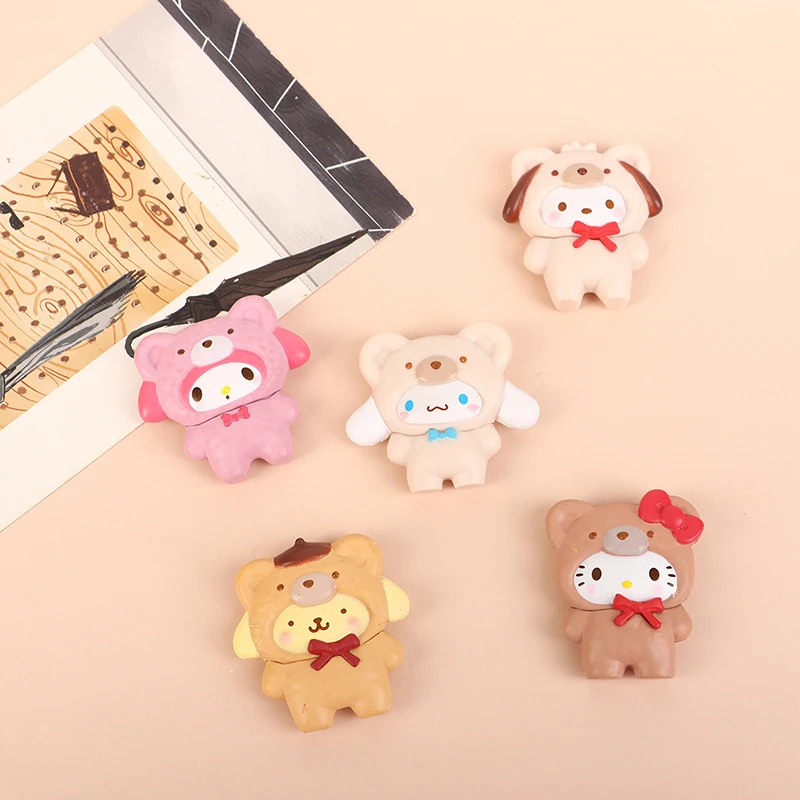 

Фигурка Hello Kitty 5 см, Sanrio аниме Cinnamoroll Melody Pachacco Pom Purin Kuromi, мини-игрушки, подарки