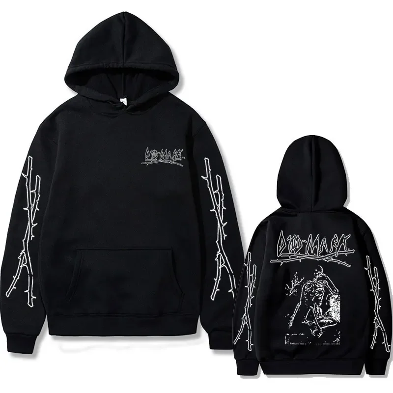 

Rapper Yung Lean Dod Mark Ingenting Edgy Emo Hoodies Men's Skull Graphic Hoodies Man Oversized Streetwear Men Hip Hop Sweatshirt