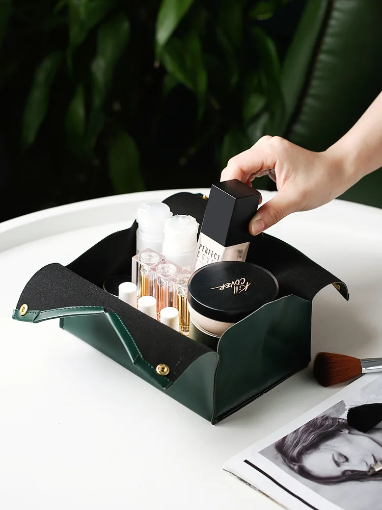 Nordic PU Leather Tissue Box holder Car Tissue Case Living Room Pumping Paper Storage box Napkin Holder Desktop Napkin Holder tissue box tissue dispenser napkin holder