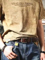 Retro Casual Cowhide Genuine Leather Men's Pin Buckle Belt With Gift Box, Student Belt, Simple Classic Belt - Image 5