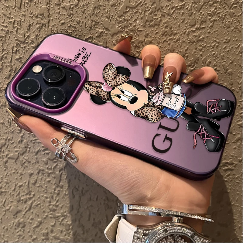 รูปสินค้า เคสไอโฟนลายมินนี่เมาส์น่ารัก ป้องกันการตก กระชับมือ