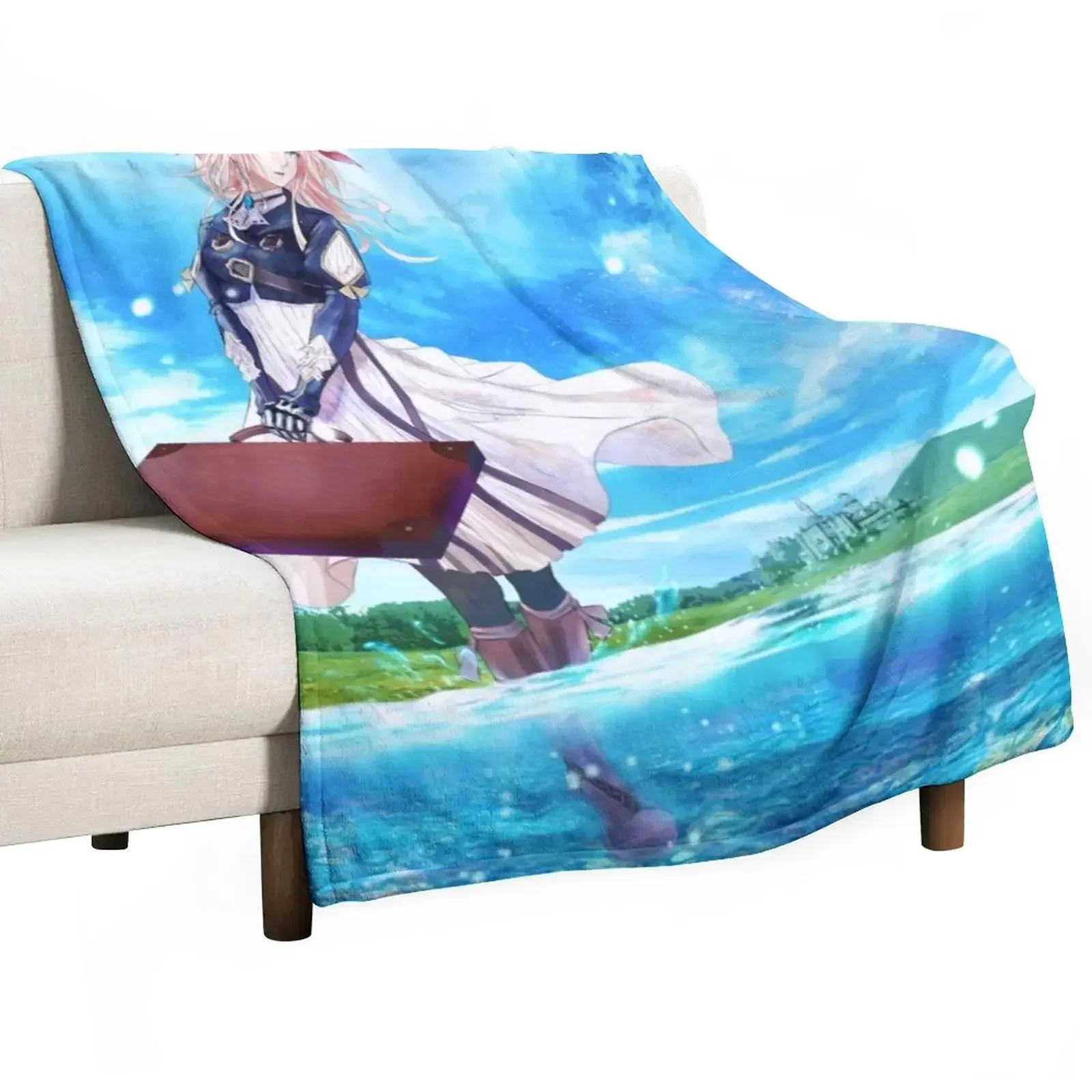 

Violet Evergarden 1 Throw Blanket Looses Large Designers anime Blankets