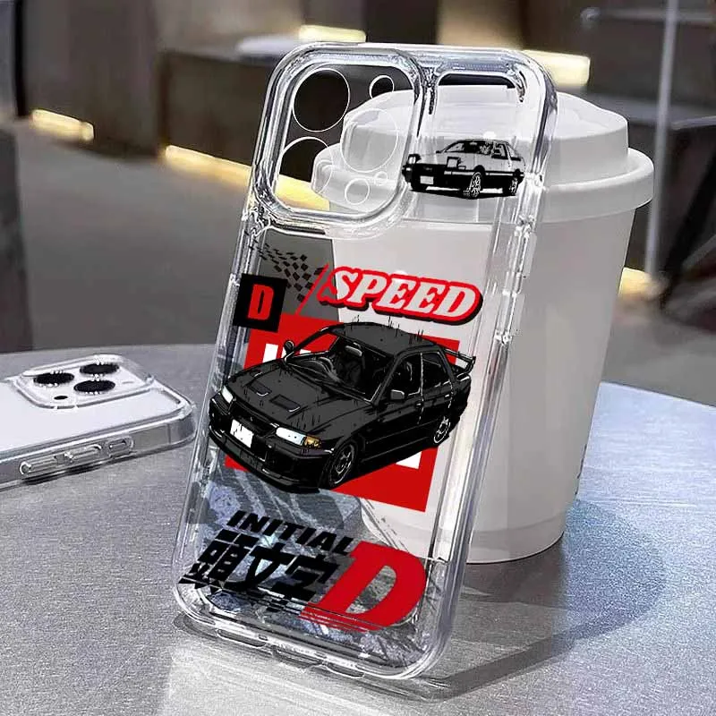 Initial D Car Race Transparent Silicone Phone Case
