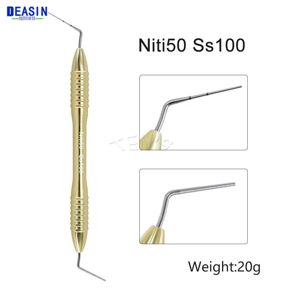 1Pack Dental Gutta Percha Plugger Gutta Percha Filler Stainless Steel 70# 80# 100# Nickel Titanium Needle Endodontic Root Canal 5