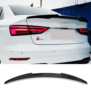 Car Rear Spoiler Wing High Kick Truck Lip Glossy Black For V Type Fit For  Audi A3 S3 8v Sedan Car Accessories - Spoilers & Wings - AliExpress