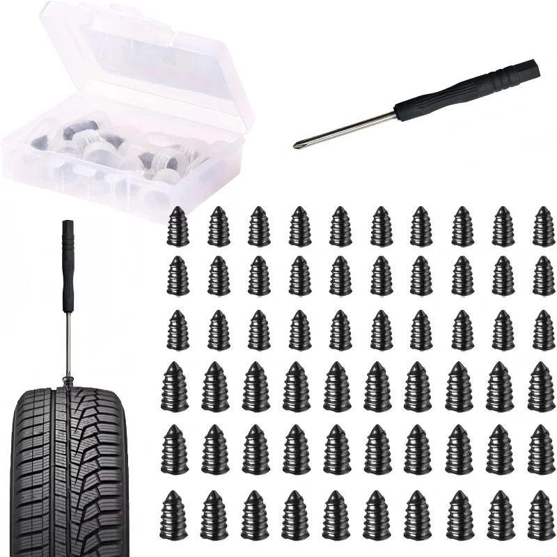 Tire Repair Nails Flat Tires Rubber Tire Plugs Vacuum Puncture Repair Kit Motorcycle Screws