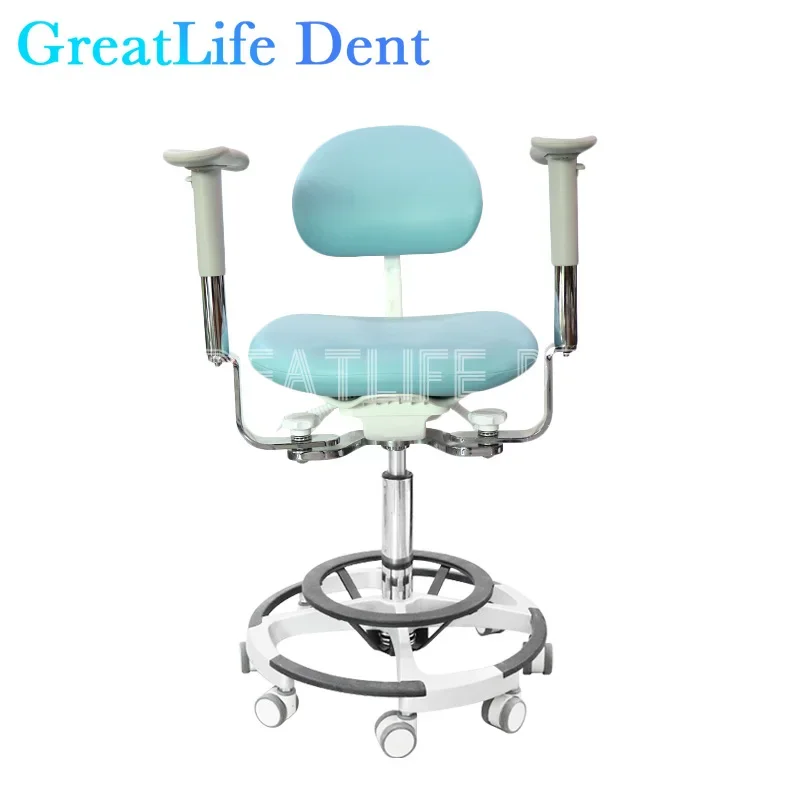 GreatLife Dent trattamento completo pedale di lusso regolabile in altezza attrezzatura da laboratorio dentale strumento dentista sedia