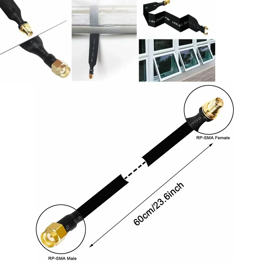 Helium Hotspot Miner Antenna Adapter Flat-Window Door Feed Thru Coaxial Cable Connecting Indoor Miners And Outdoor Antennas