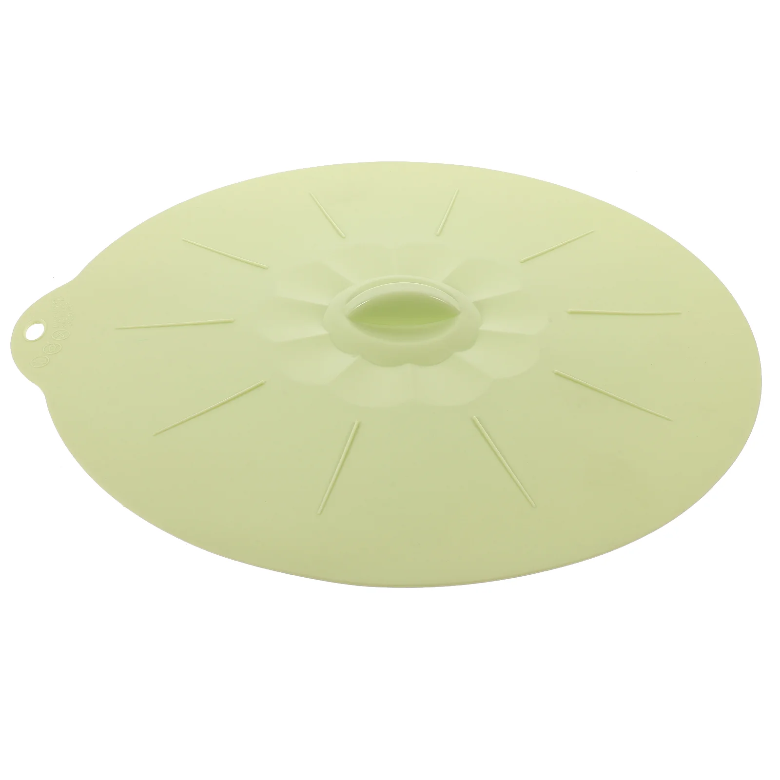 

1pc Food Grade Silicone Food Preservation Lid Pan Lid Bowl Lid Suction Sealing Lids for Home (Green Extra Large Round）