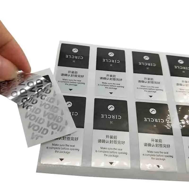tear off invalid label stickers, sealing stickers,VOIDstickers