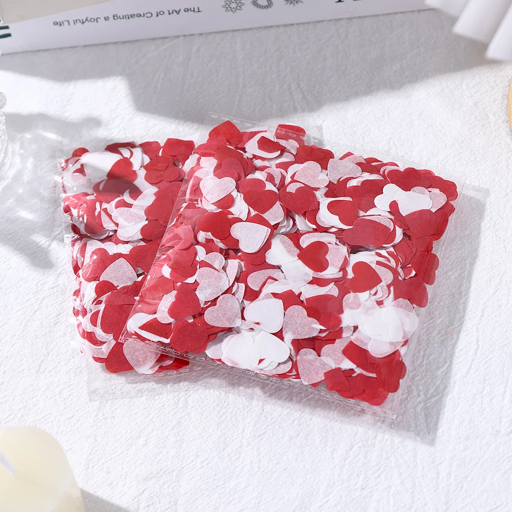 1000/3000/5000 Stück Papier-Liebesfragment-Ornament für Valentinstag-Dekoration, Partyzubehör, Szenenlayout, Hochzeitsdekoration, Ornament – Detail 9