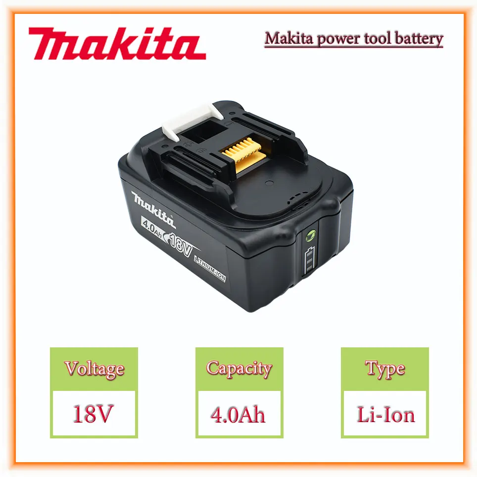 

Makita 18V 4.0Ah li-ion battery For Makita BL1830 BL1815 BL1860 BL1840 Replacement Power Tool Battery