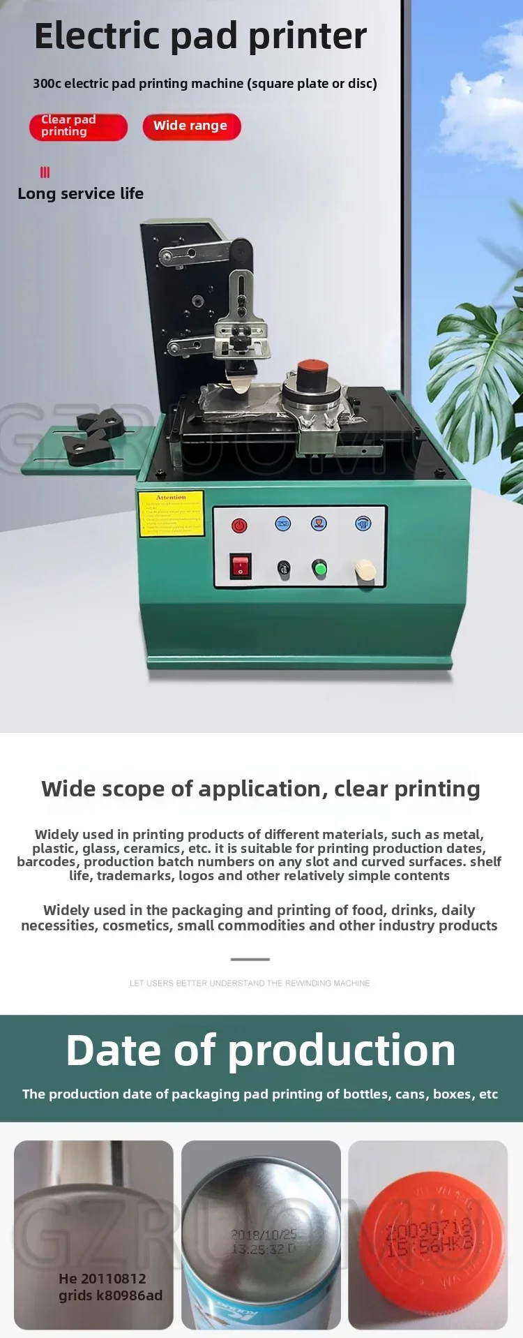 Automatic Electric Pad Printing Machine Oil Cup Coding Printing Inkjet Printer R