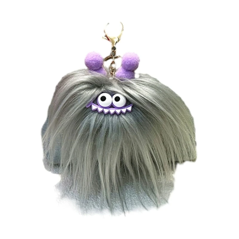 

Мягкий брелок в форме помпонов с героями мультфильмов, кулон на рюкзак, милая мягкая игрушка, брелок для автомобиля, сумка, на и