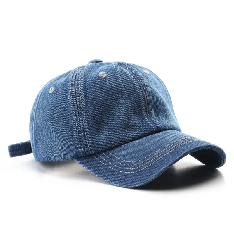 High Quality Denim Baseball Cap Men Women Jeans Snapback Caps Casquette Plain Bone Hat Gorras Men Casual Blank Dad Male Hats 5