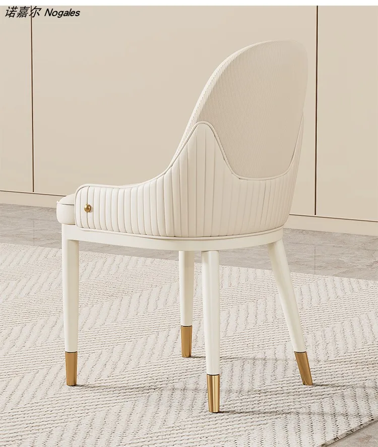 UVR Restaurant Chairs Hotel Kitchen Backrest Stool Modern Simple Dining Chair Cafe Upholstered Stool Light Luxury Furniture