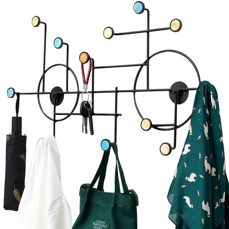 Nordic Metal Coat Rack, Creative, Wrought Iron, Clothes Hanger, Handcrafted Bag Stand, Diverse Stylish Coat Holder