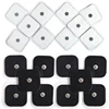 10/20/50pcs Non-woven Electrode Pads 4x4cm Snap On Replacement For Tens Acupuncture Digital Machine Slimming Massager Therapy