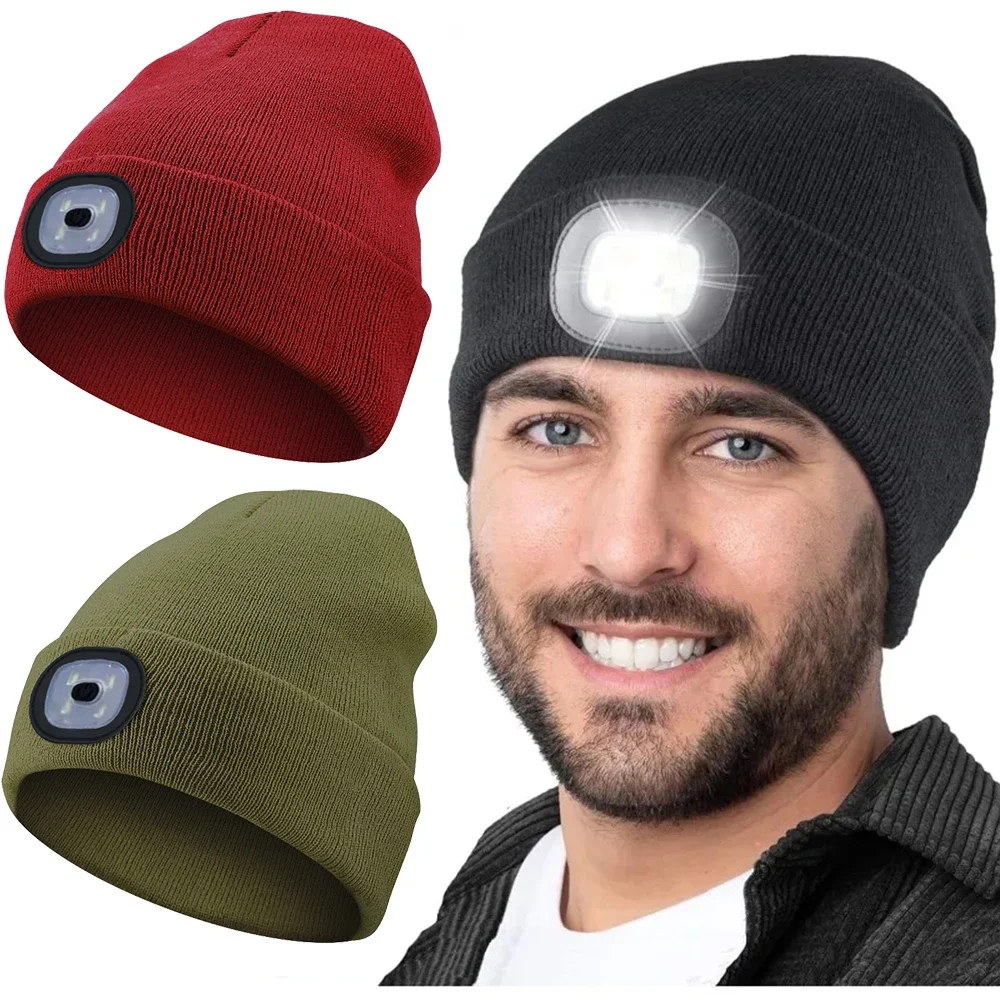 LED Knitted Beanie Hat 1