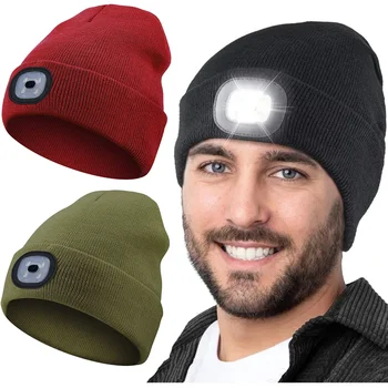 LED Knitted Beanie Hat 1