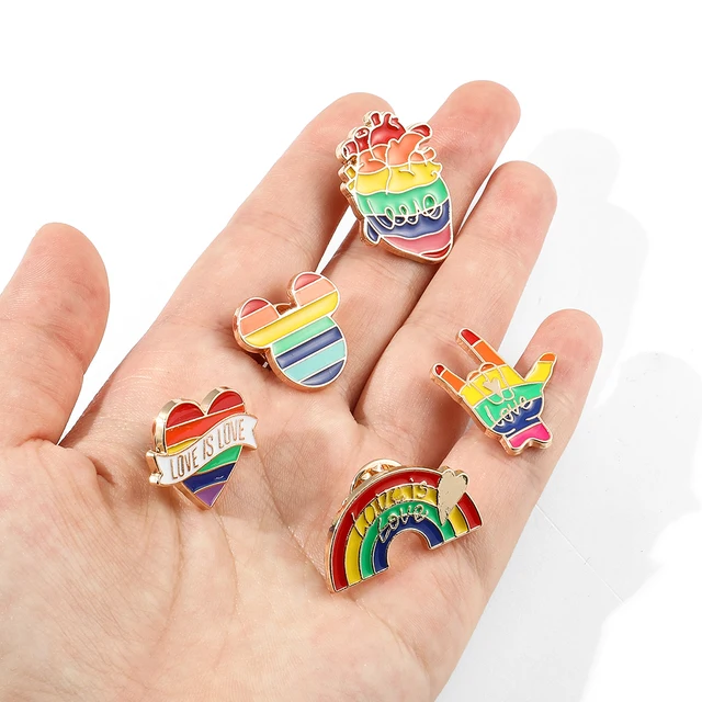 Cogumelo do arco-íris esmalte duro Pin, Orgulho Gay Broches engraçados,  Lgbq + Jogo Meme Jóias, broches bonitos - AliExpress