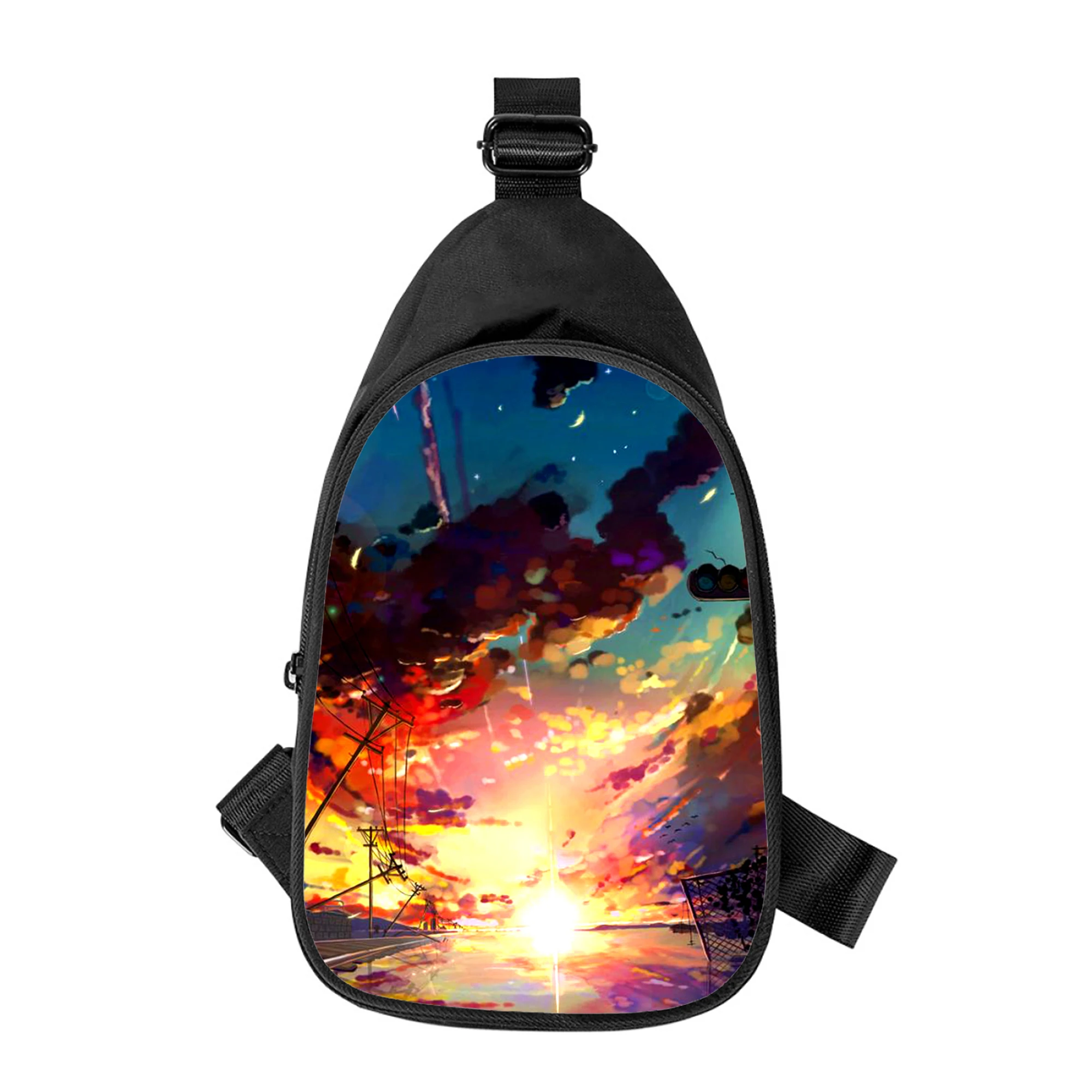 Рисунок 3 - Мужская нагрудная сумка с принтом