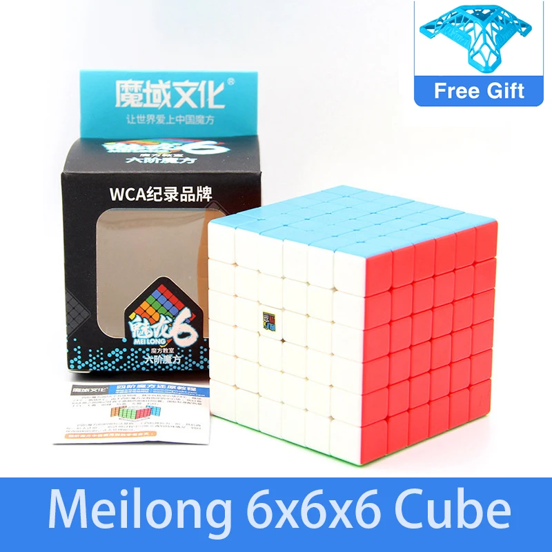 

Скоростной волшебный куб Moyu Meilong 6x6x6 без наклеек Moyu MFJS Meilong 6x6x6 Cubo Magico детские подарки, игрушки-пазлы
