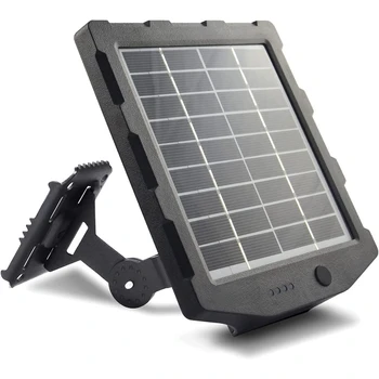 Trail Camera Solar Panel Kit 12V/1A 6V/1.5A with Build-in 2000mAH Rechargeable Lithium Battery IP66 Waterproof Hunting Accessory 1