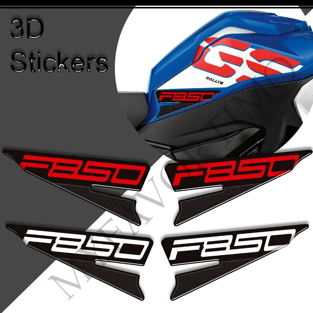 Motorcycle Tank Pad Side Grips Stickers Decals Protection Gas Fuel Oil Kit Knee For BMW F850GS F 850 GS GSA F850 ADV Adventure