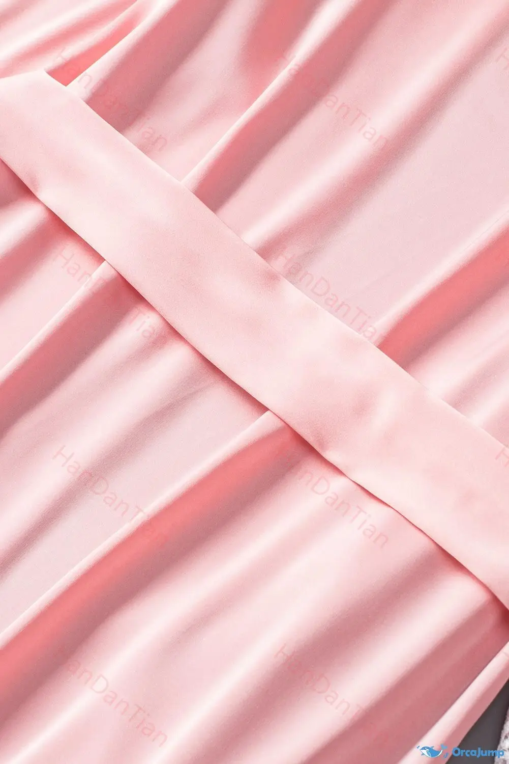 Silk Robe for women boudoir bridal robe wedding dress Pink Satin Kimono Robe With Lace Trims