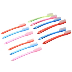 Bulk Practical Manual Disposable For Adult Teeth Stain Portable Oral Hygiene Care (Random Color) Travel Toothbrush