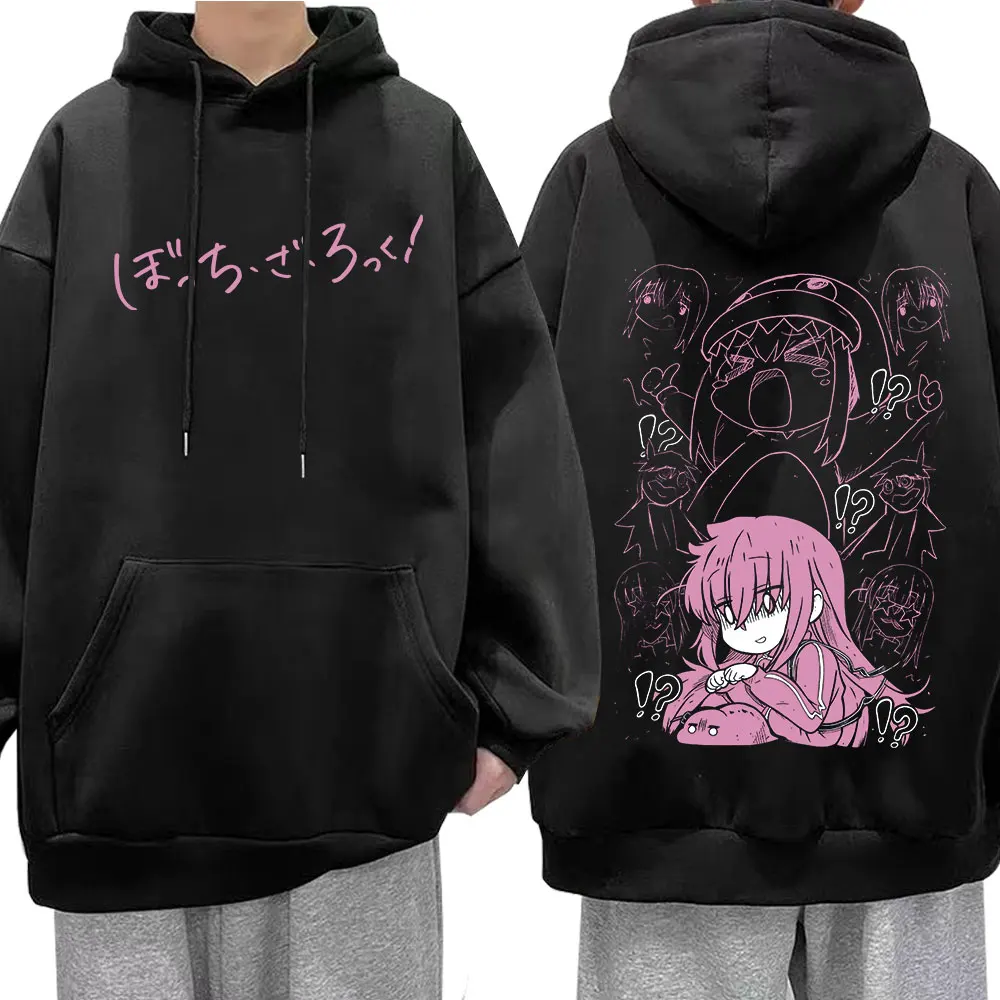 Japanische Manga Bocchi The Rock Hoodies Anime Gotoh Hitori Grafik Sweatshirts Männer Frauen Harajuku Übergroßen Langen Ärmeln Pullover